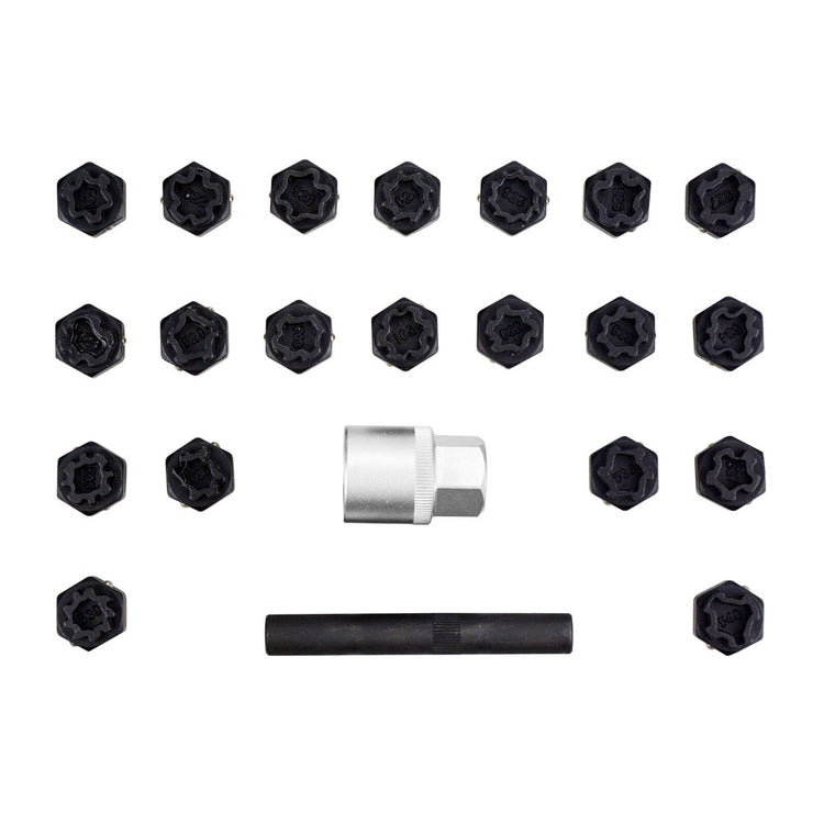 WHEEL LOCK KEY NUT REMOVAL 22PC KIT