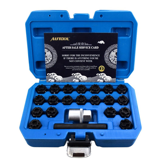 WHEEL LOCK KEY NUT REMOVAL 22PC KIT