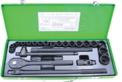 Black Impact Socket Set 1/2'' 26pc DJPE-SDTT26