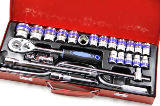 Socket Set 1/2'' Chrome 24pc DJPE-25580