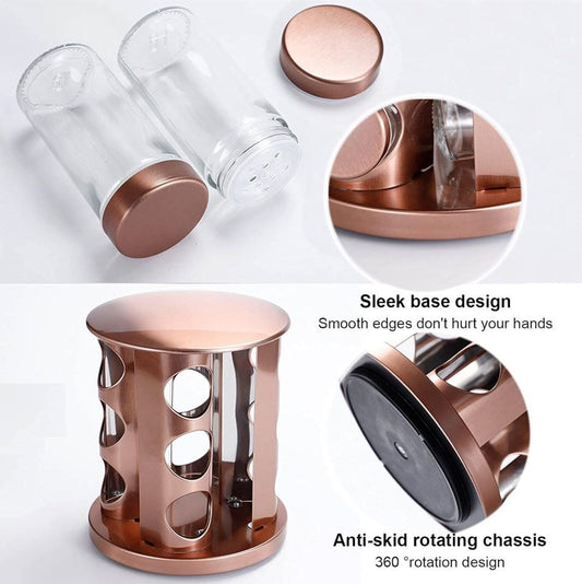 Red Rotating Spice Rack Stand 20pc A66-20H