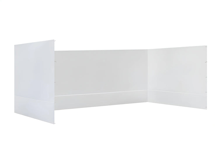 White Gazebo 3m x 6m Side Walls only. Outdoor Panels for Privacy on a white background
