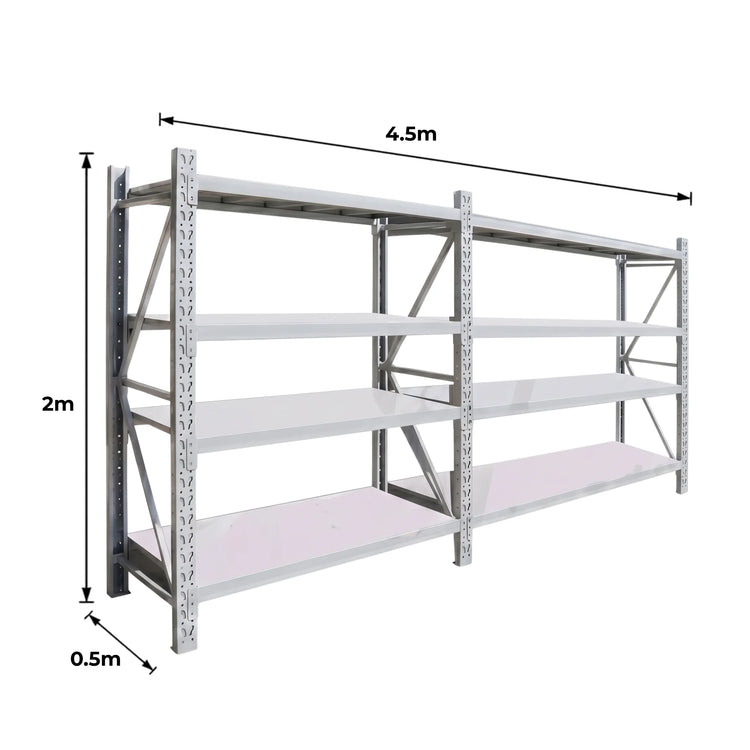 Shelve Racking 4.5m x 2m x 0.5m