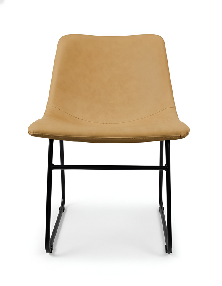 Modern Padded Dining Chair with Metal Frame & Sled Base | UT-C8501