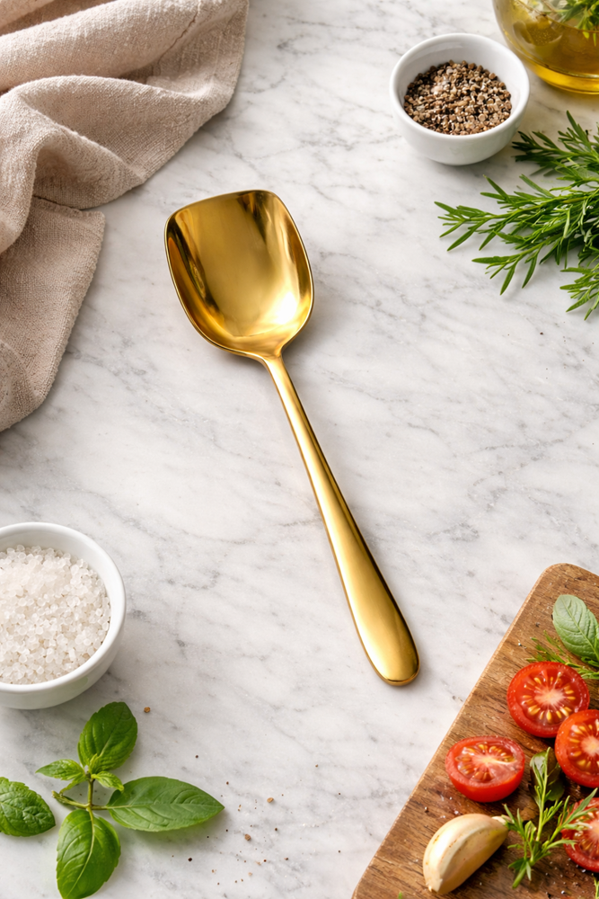 S/S Serving Spoon Gold 0391 802-3