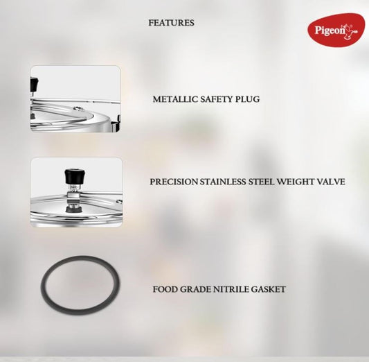Pigeon Classic Aluminium Pressure Cooker 10L 15034