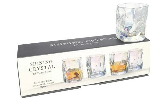 4pc Glass Cup Set 1988-52