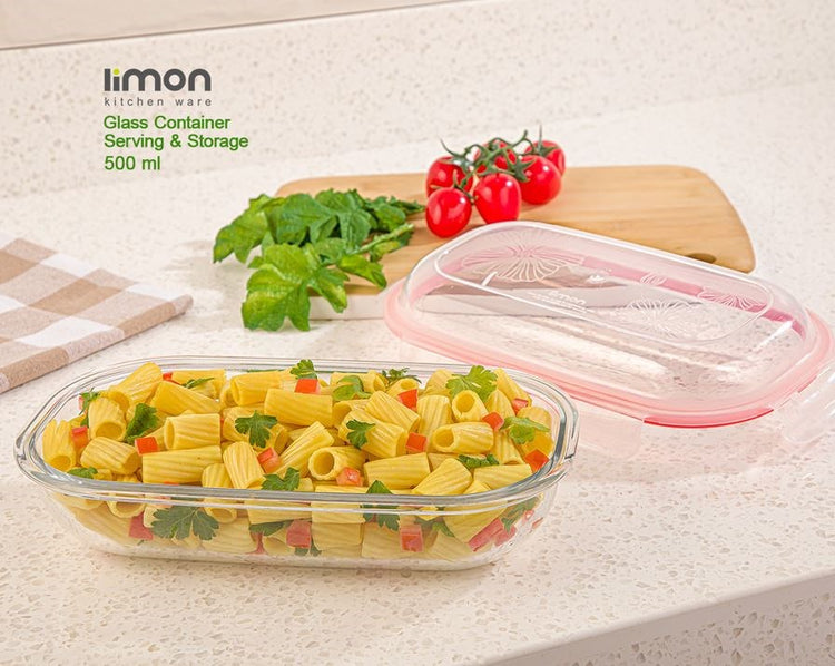 Oval Glass Container 900ml 200635