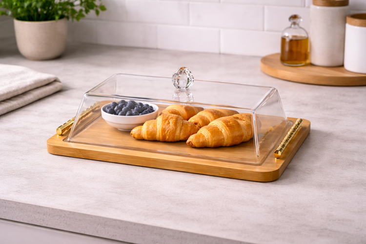 Medium Wooden Tray with Lid 203