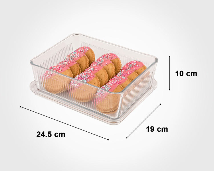 GLASS SWEET BOX WITH ACRYLIC LID 2.25L 234100