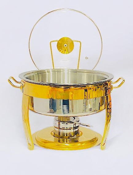 Chafing Dish Gold & Silver 8L