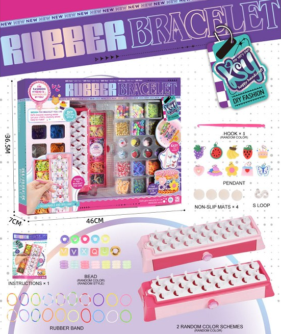 DIY Rubber Bracelet Set 2510-7-65