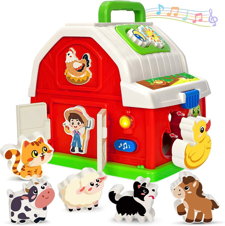 Musical Farm Animal Barn Toy 2510-7-73