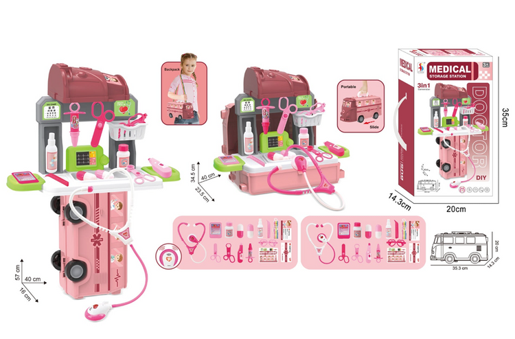 3-in-1 Medical Doctor Play Set 2510-7-79