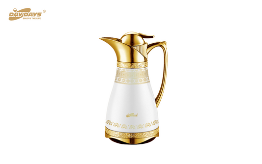 Flask 1L Gold & White 2990MH-1