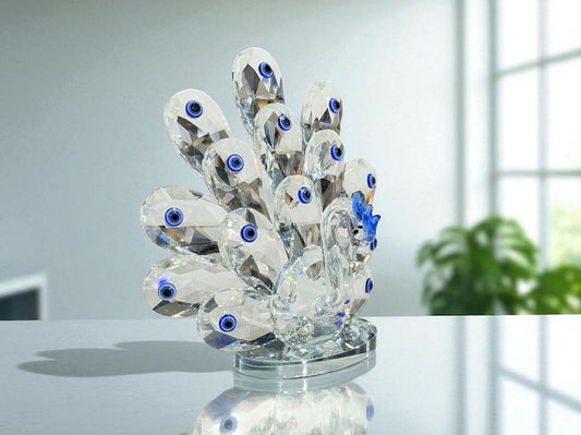 Peacock Crystal Decor 3195-17