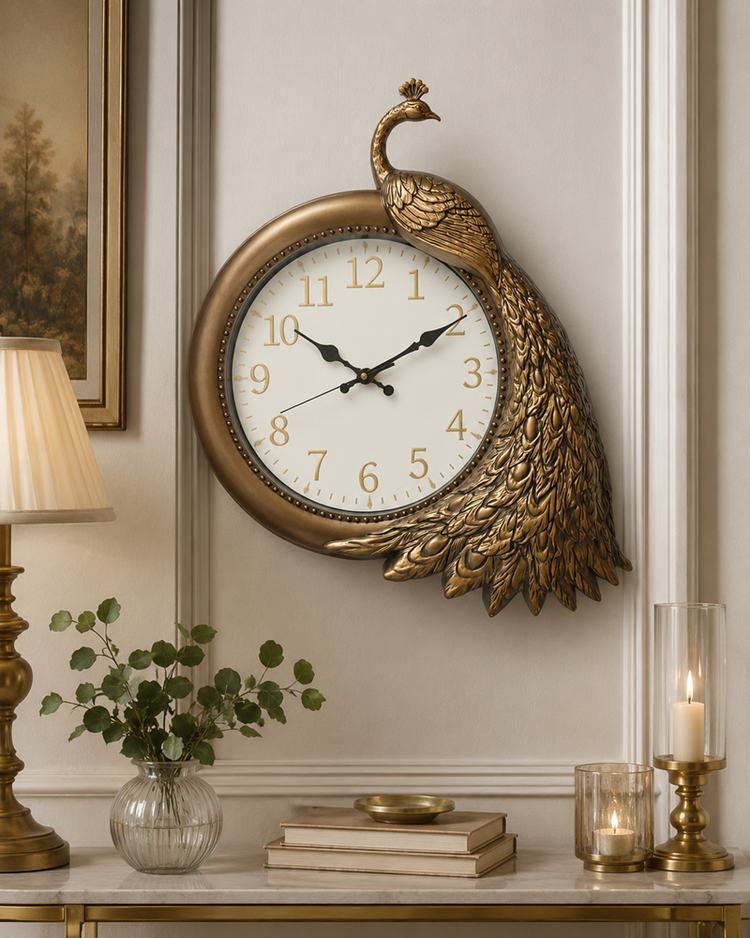 Peacock Wall Clock 3649