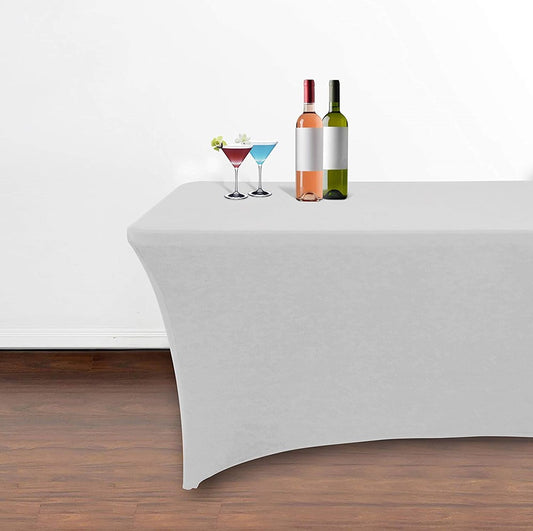 Rectangular Table Cover Cloth White 1.8m/6ft