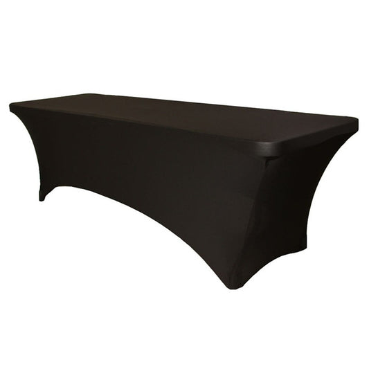 Rectangular Table Cover Cloth Black 2.4M/8FT