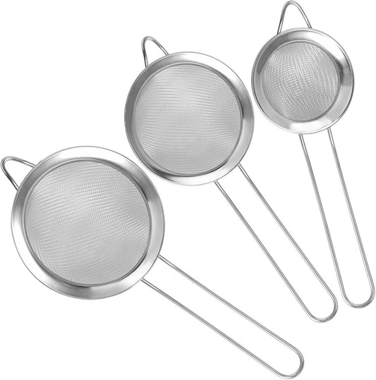 Stainless Steel Strainers 3pc 8-12cm 725-8