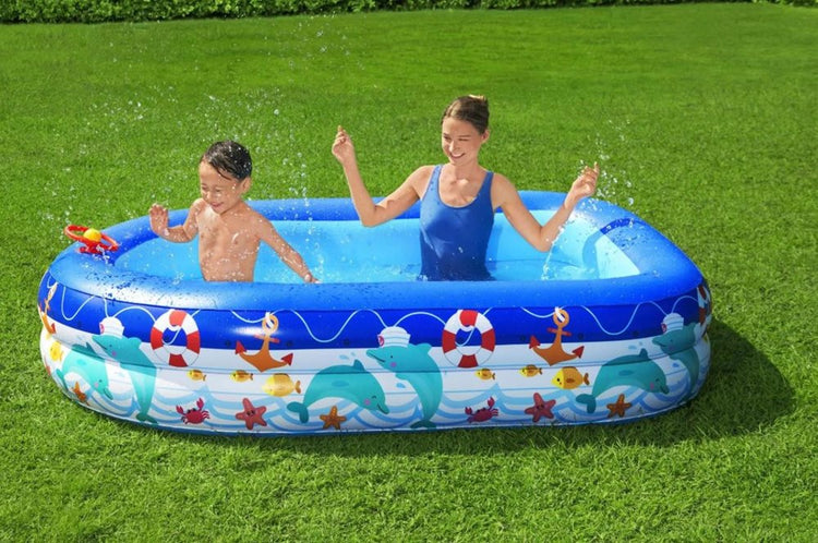 Inflatable Pool Boat With Sun Shade 54370