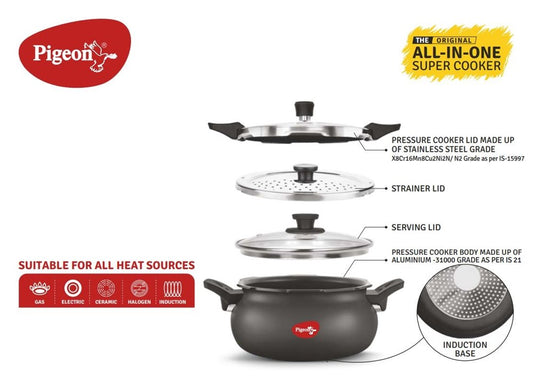 PIGEON ALL IN ONE SUPER PRESSURE COOKER 5L 621-H