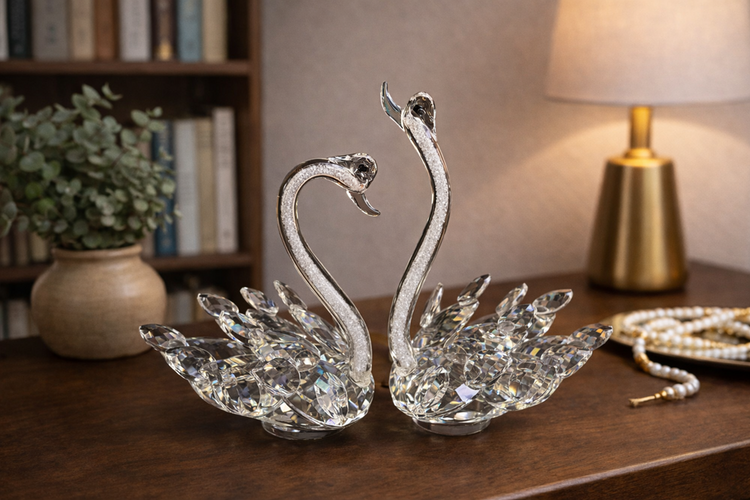 Glass Crystal Decor 2pc 7275-21