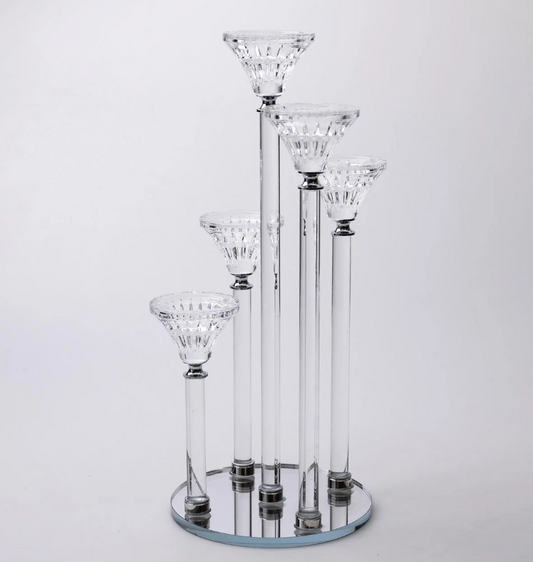 Glass Crystal Candle Stand 7275-28