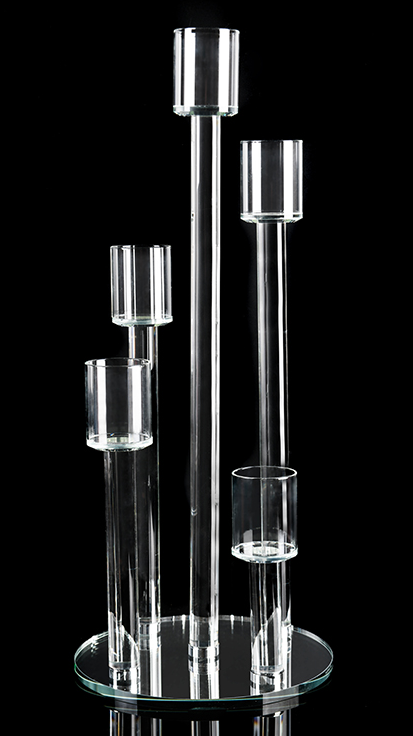 Glass Crystal Candle Stand 7275-30