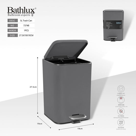 Rubbish Bin Trash Can 5L 73748