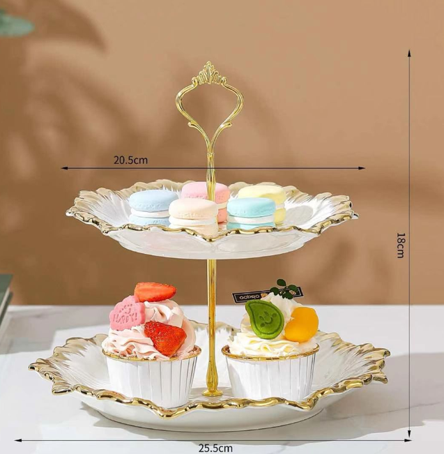 2 Tier Dessert Stand 803-28