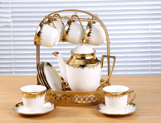Tea Cup Saucers12pc Set 803-37