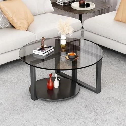 Coffee Table Black 80 x 80cm C-216