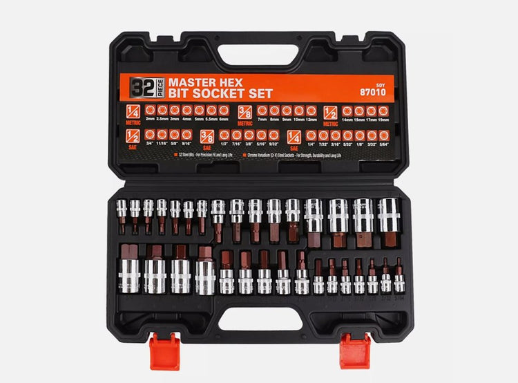 32pc Hex Bit Socket Set 87010