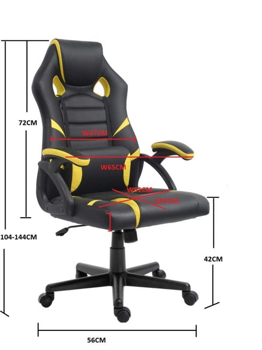 Gaming Chair Black & Yellow UT-C5881T