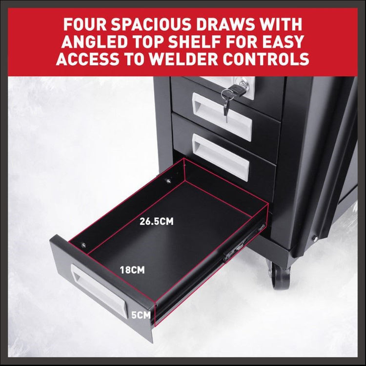 Welding Trolley 4 Tier 97343