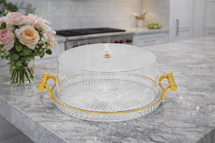 Dessert Tray with Lid A373-B1