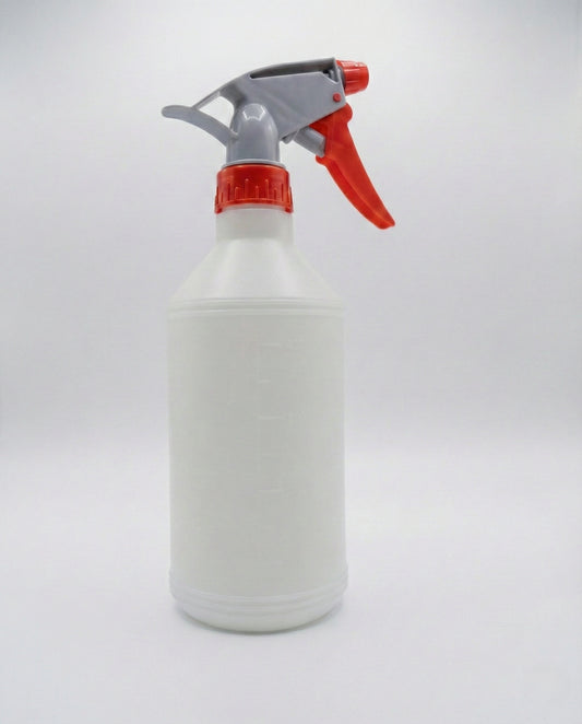 Durable 400mL plastic trigger spray bottle with visible volume measurement markings, an adjustable nozzle head, and an ergonomic handle.