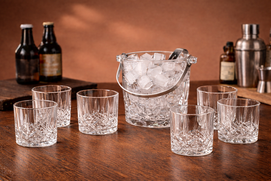Glass Bucket & Cups 7pc BT036/L7