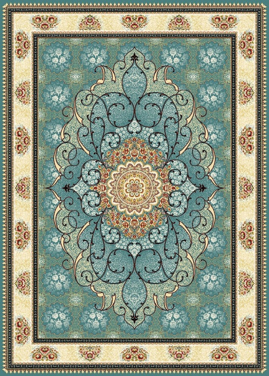 Persian Carpet 700 Reeds 1.5m x 2.25m 77905Blue