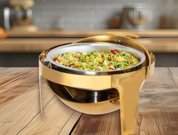 6.6L Round Roll Top Chafing Dish CF010QJKS