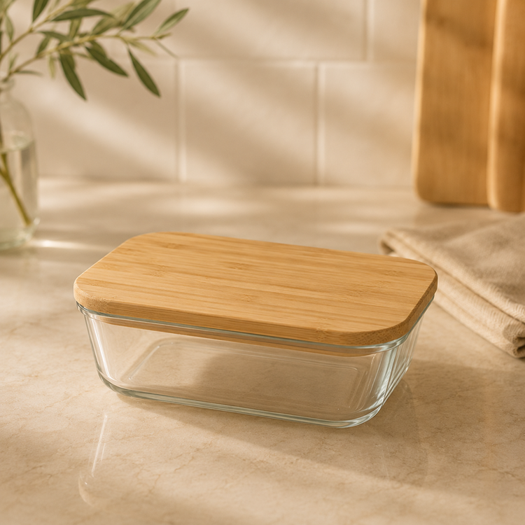 Glass Food Container 15cm