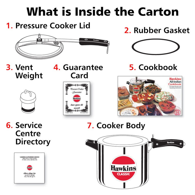 Aluminium Classic Pressure Cooker 10L CL10