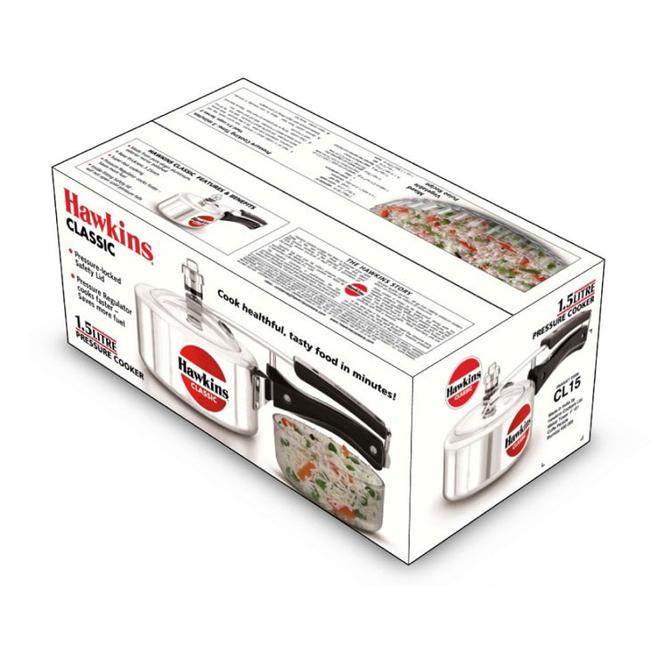 Aluminium Classic Pressure Cooker 1.5L CL15