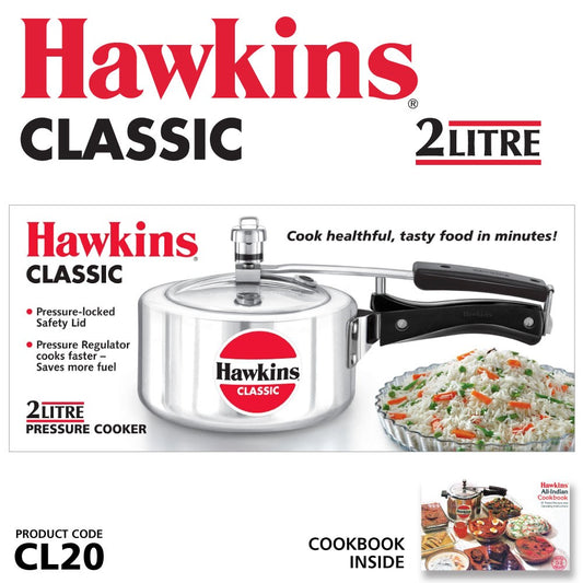 Aluminium Classic Pressure Cooker 2L CL20