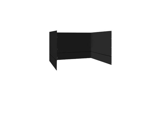 Gazebo 2.5m x 2.5m 3 Side Walls Only Black