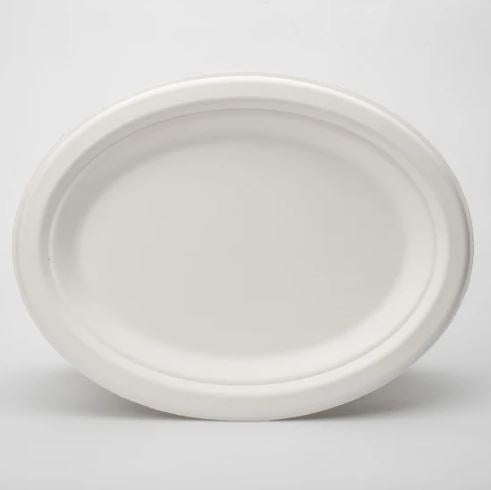 Oval Paper Plate 10"/26cm 50pc