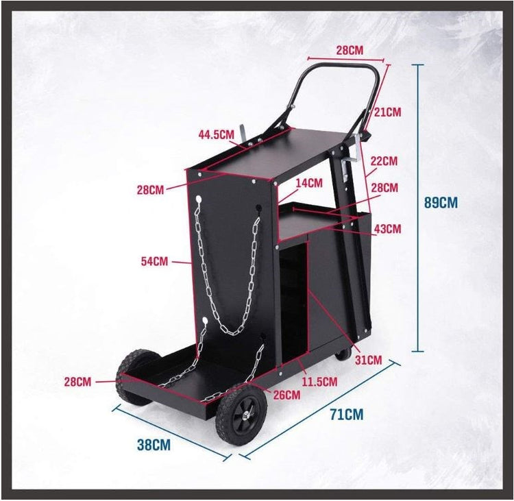 Welding Trolley 3 Tier