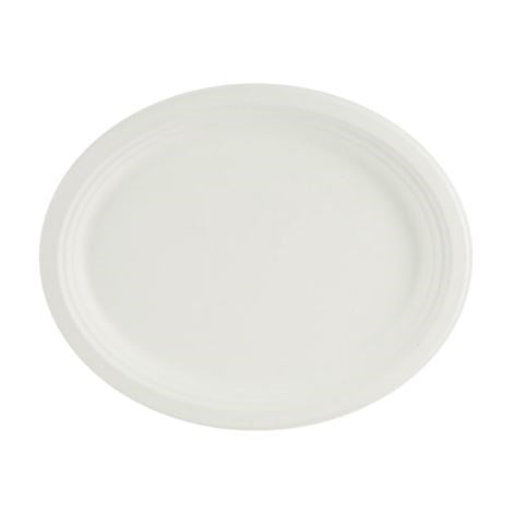 12.5" x 10'' Oval Plate 25pc P030N
