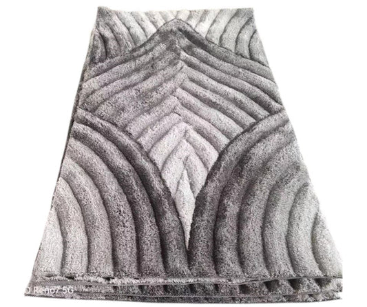 Shaggy Rug Soft Texture Gray 2m x 3m